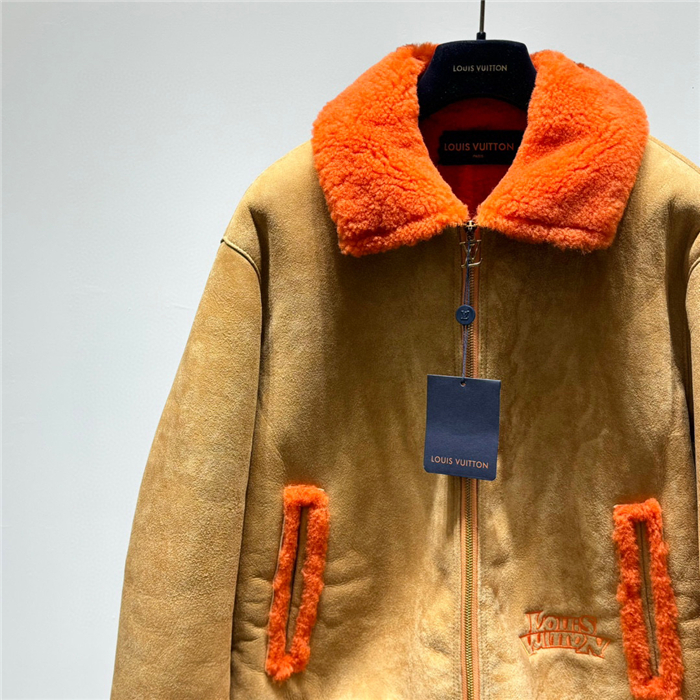 Best Replica 2023fw LV Real Leather Jacket Top Version - Colareps