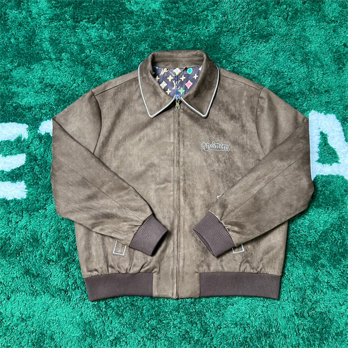 Best Replica 2024fw LV Leather Jacket Top Version - Colareps
