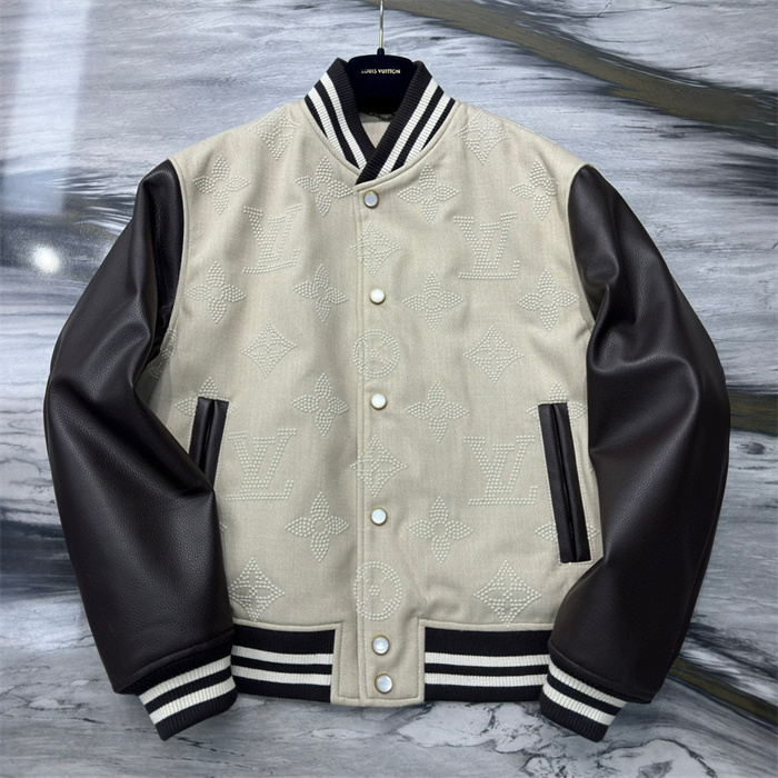 Best Replica 2024fw LV Leather Jacket Top Version - Colareps