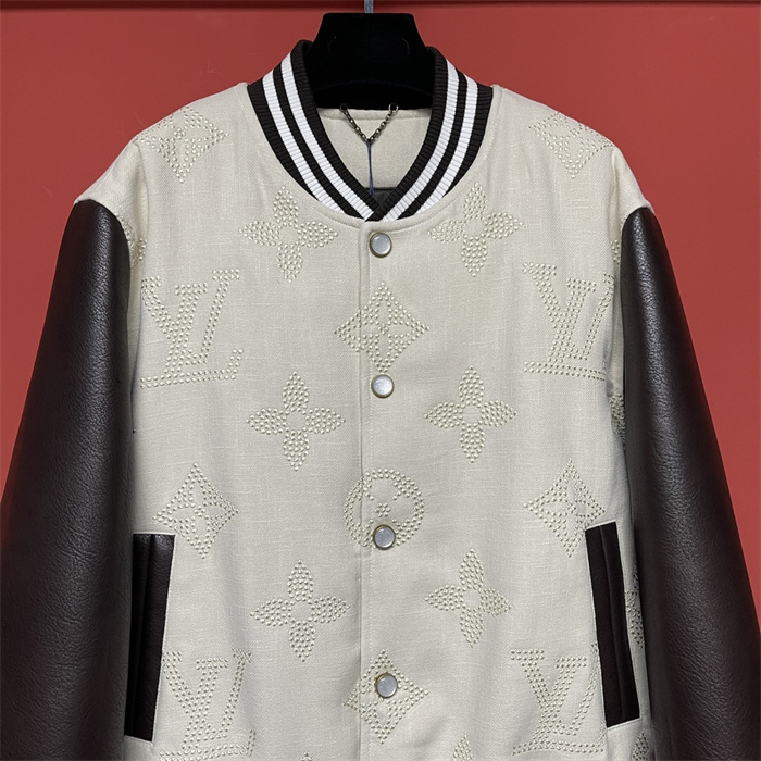 Best Replica 2024fw LV Real Leather Jacket Top Version - Colareps