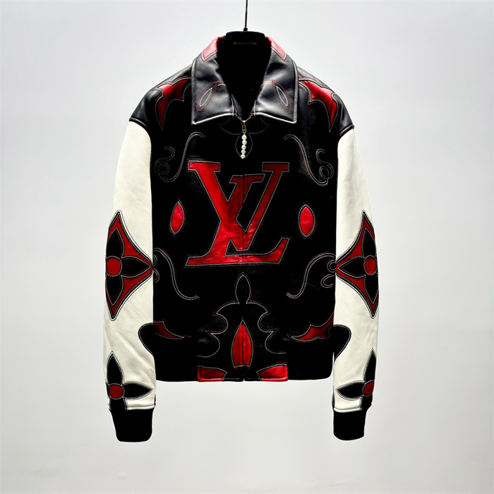 Best Replica 2024fw LV Real Leather Jacket Top Version - Colareps