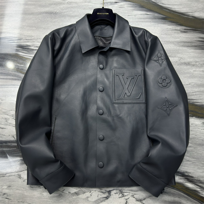 Best Replica 2024fw LV Real Leather Jacket Top Version - Colareps