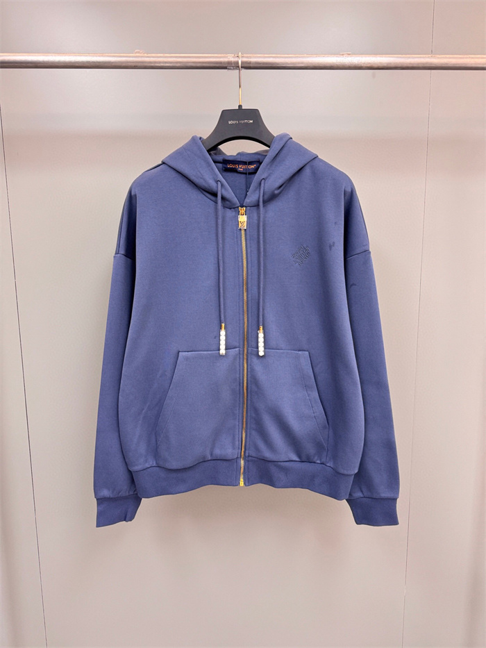 Best Replica 2024fw LV Zipper HoodiePants Top Version - Colareps