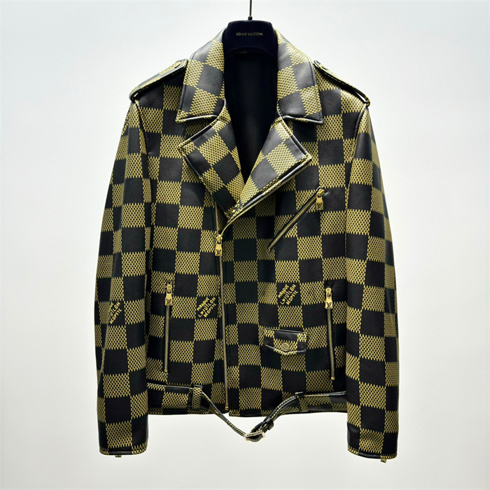 Best Replica 2024fw LV Real Leather Jacket Top Version - Colareps
