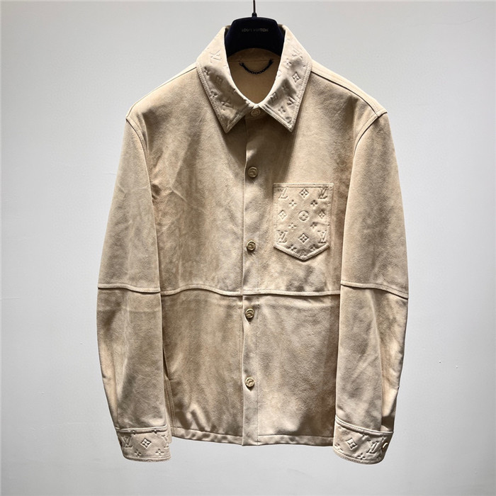 Best Replica 2023fw LV Real Leather Jacket Top Version - Colareps