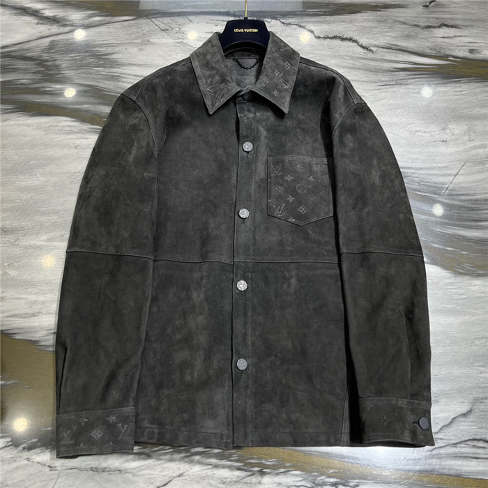 Best Replica 2023fw LV Real Leather Jacket Top Version - Colareps