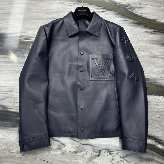 Best Replica 2024fw LV Real Leather Jacket Top Version - Colareps