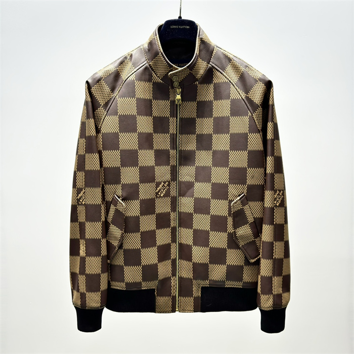 Best Replica 2024fw LV Leather Jacket Top Version - Colareps