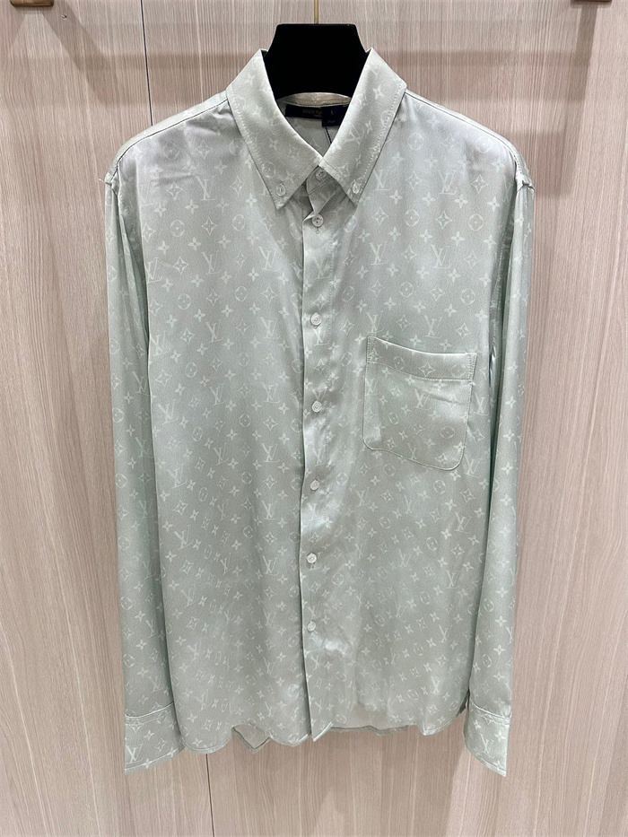 Best Replica 2024fw LV Real Silk Shirt Top Version - Colareps