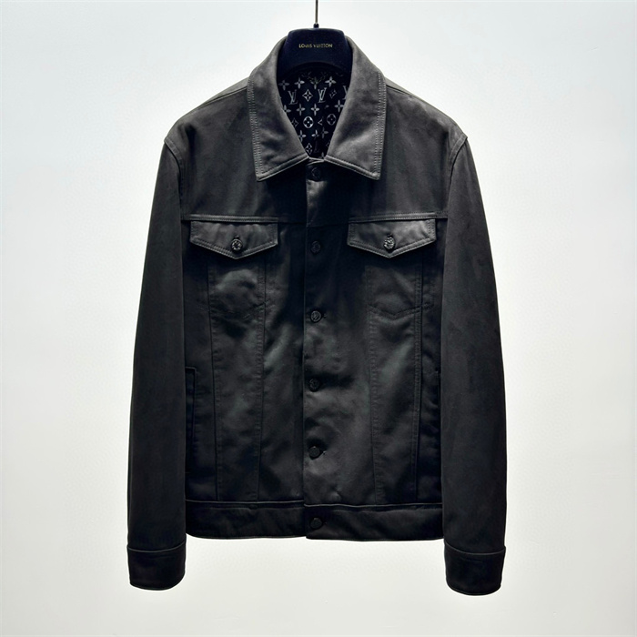 Best Replica 2024fw LV Real Leather Jacket Top Version - Colareps