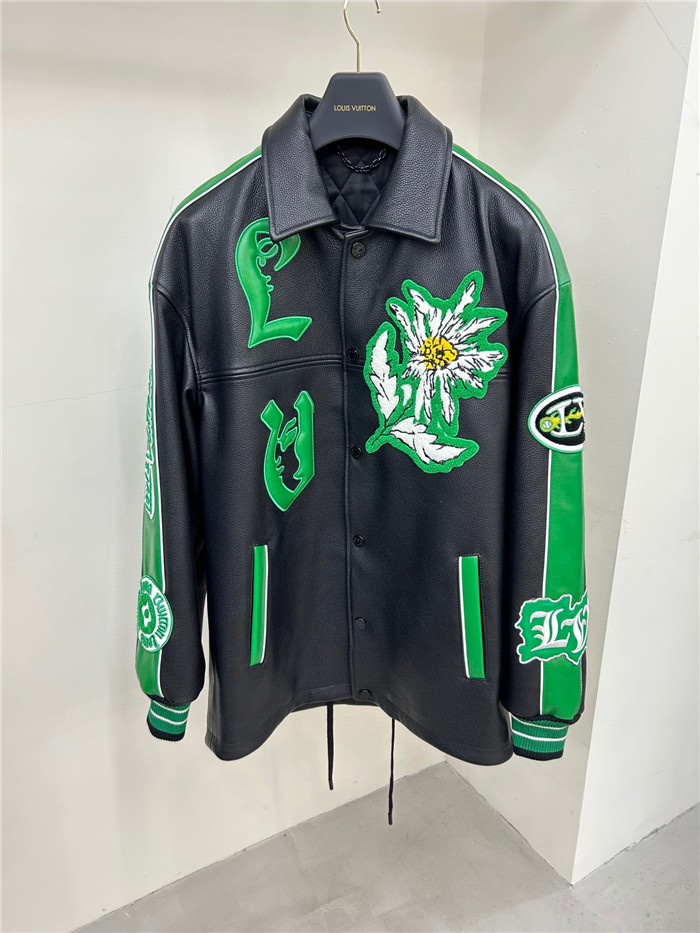 Best Replica 2023SS LV Real Leather Jacket Top Version - Colareps