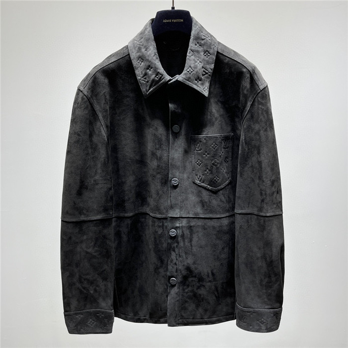 Best Replica 2023fw LV Real Leather Jacket Top Version - Colareps