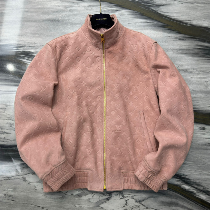 Best Replica 2024fw LV Leather Jacket Top Version - Colareps