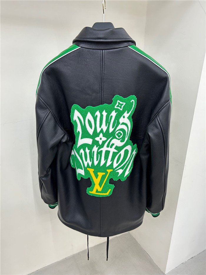 Best Replica 2023SS LV Real Leather Jacket Top Version - Colareps
