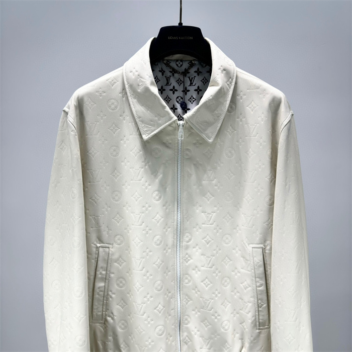 Best Replica 2024fw LV Leather Jacket Top Version - Colareps