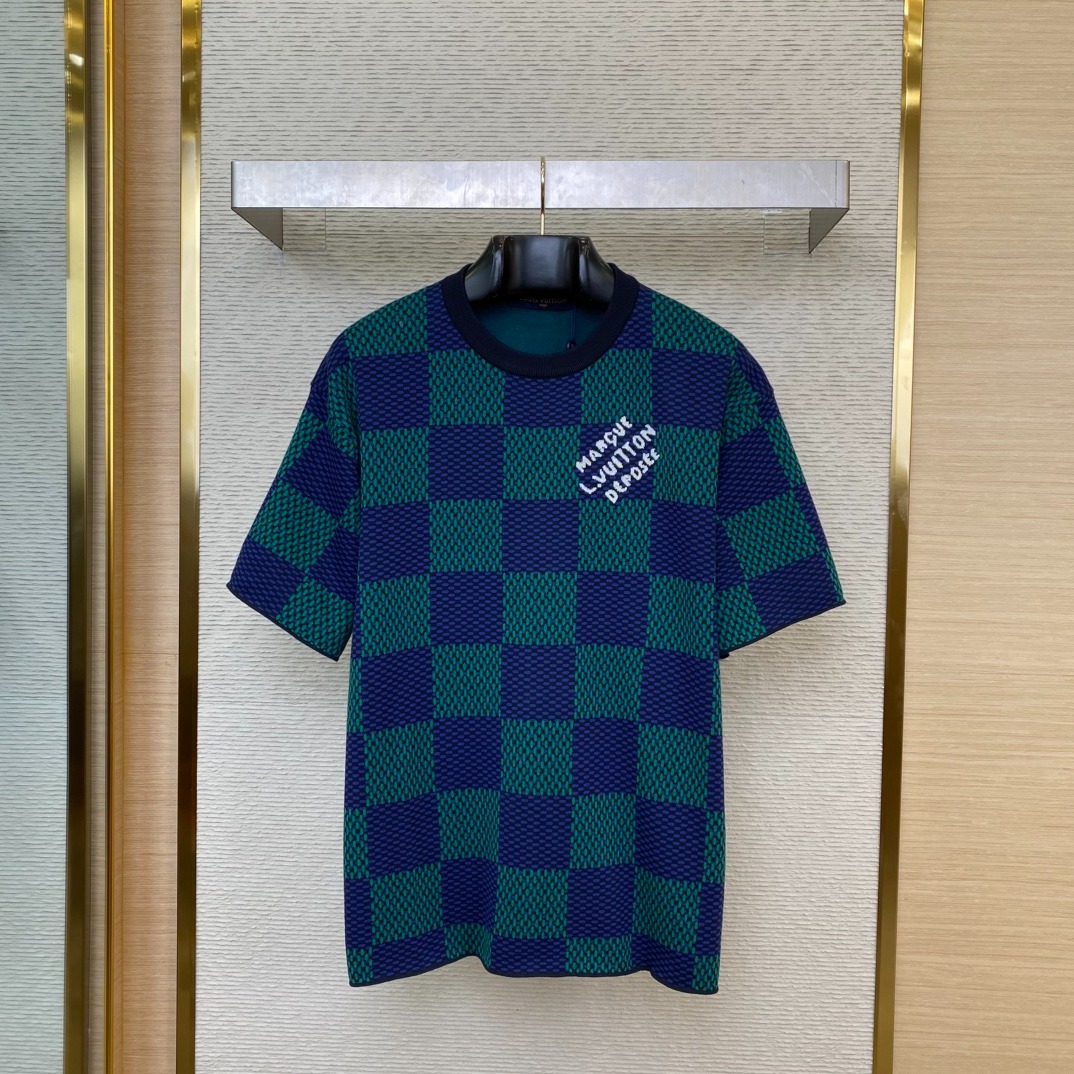 Best Replica Louis Vuitton checkered short sleeve - Colareps