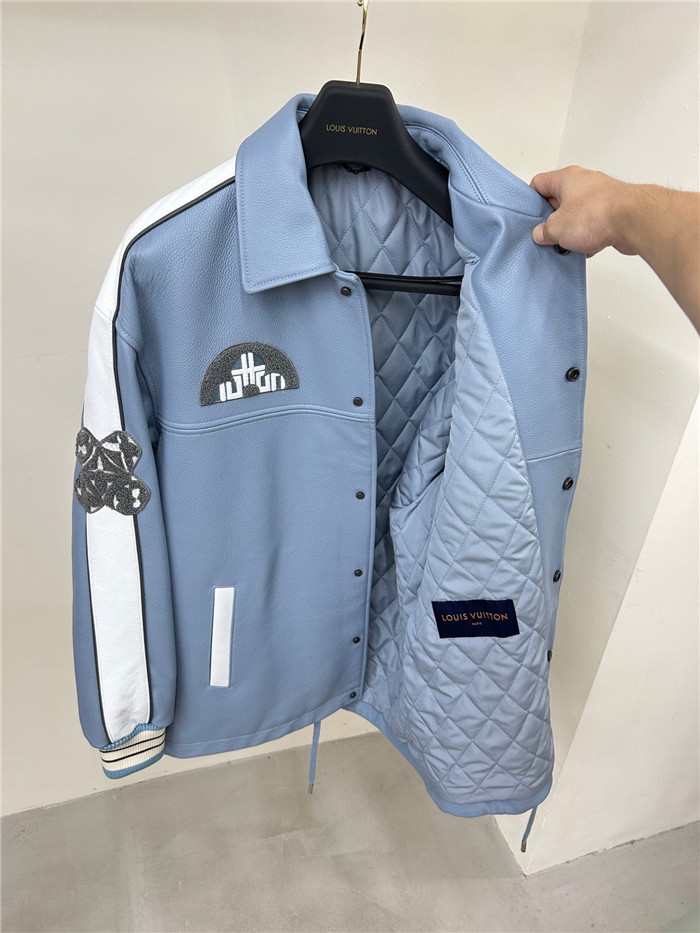 Best Replica 2023SS LV Real Leather Jacket Top Version - Colareps