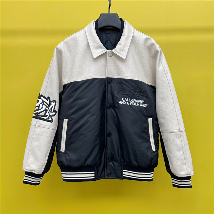 Best Replica 2024ss LV Leather Jacket Top Version - Colareps
