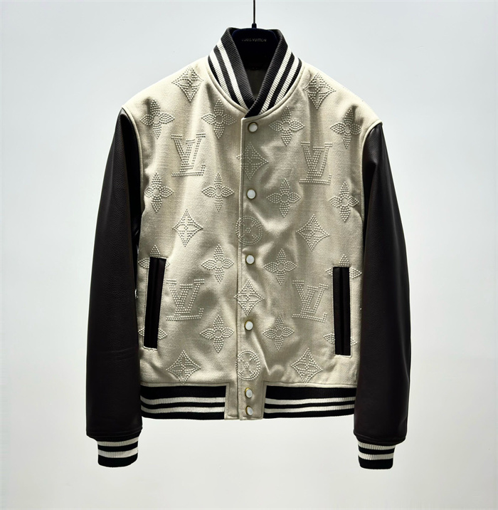 Best Replica 2024fw LV Leather Jacket Top Version - Colareps