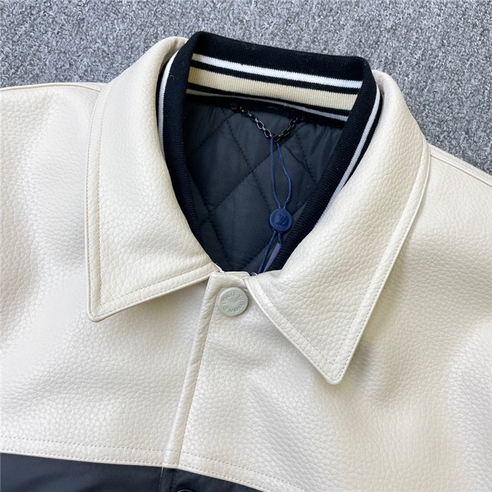 Best Replica 2024ss LV Leather Cotton Jacket Top Version - Colareps