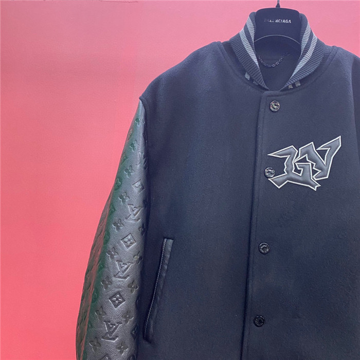 Best Replica 2024ss LV Leather Jacket Top Version - Colareps
