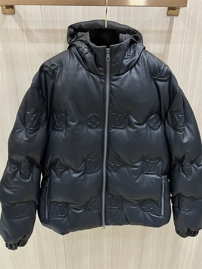Best Replica 2025SS LV Leather Down Jacket Top Version - Colareps