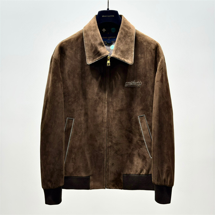 Best Replica 2024fw LV Real Leather Jacket Top Version - Colareps