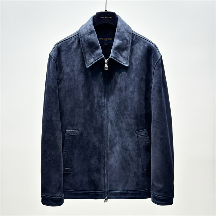 Best Replica 2024fw LV Leather Jacket Top Version - Colareps