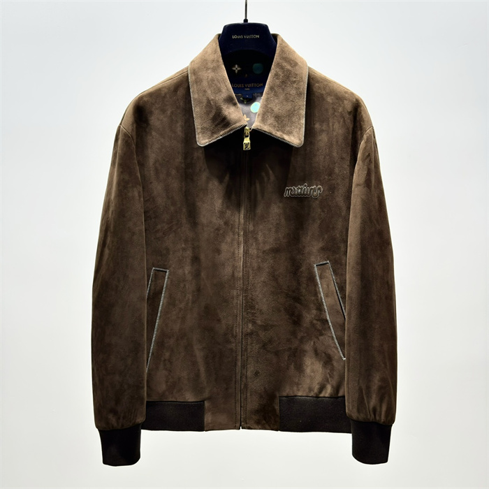 Best Replica 2024fw LV Leather Jacket Top Version - Colareps