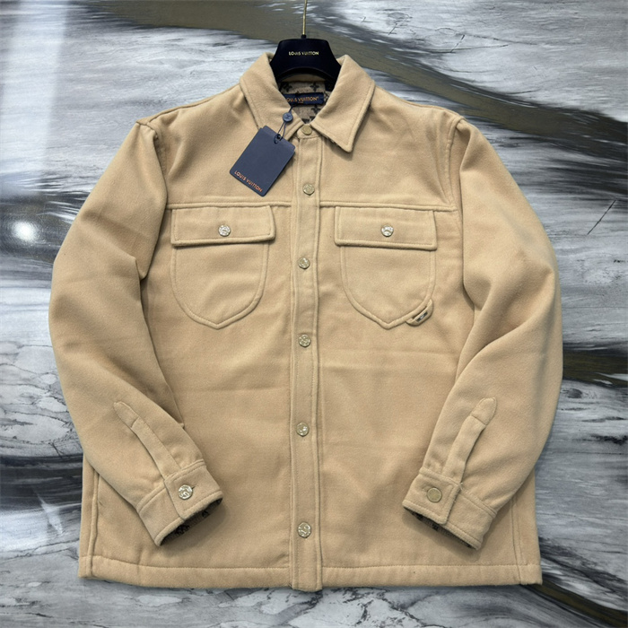 Best Replica 2024fw LV Leather Jacket Top Version - Colareps