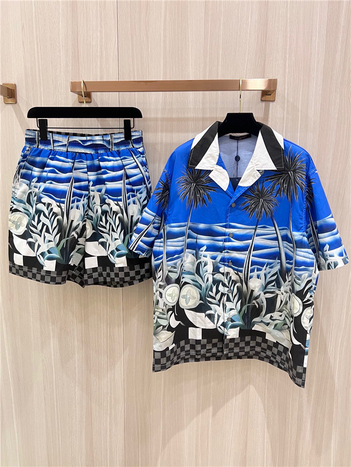 Best Replica 2024SS LV ShirtShorts Top Version - Colareps
