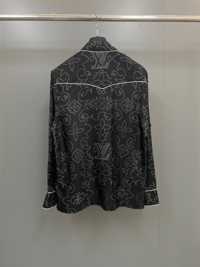 Best Replica 2024fw LV Silk Shirt Top Version - Colareps