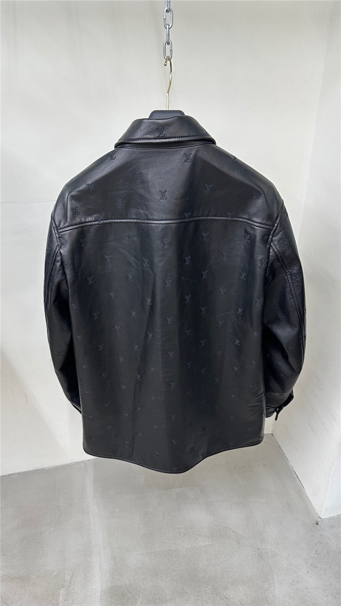 Best Replica 2024SS LV Leather Jacket Top Version - Colareps