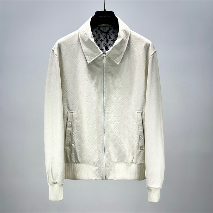 Best Replica 2024fw LV Leather Jacket Top Version - Colareps