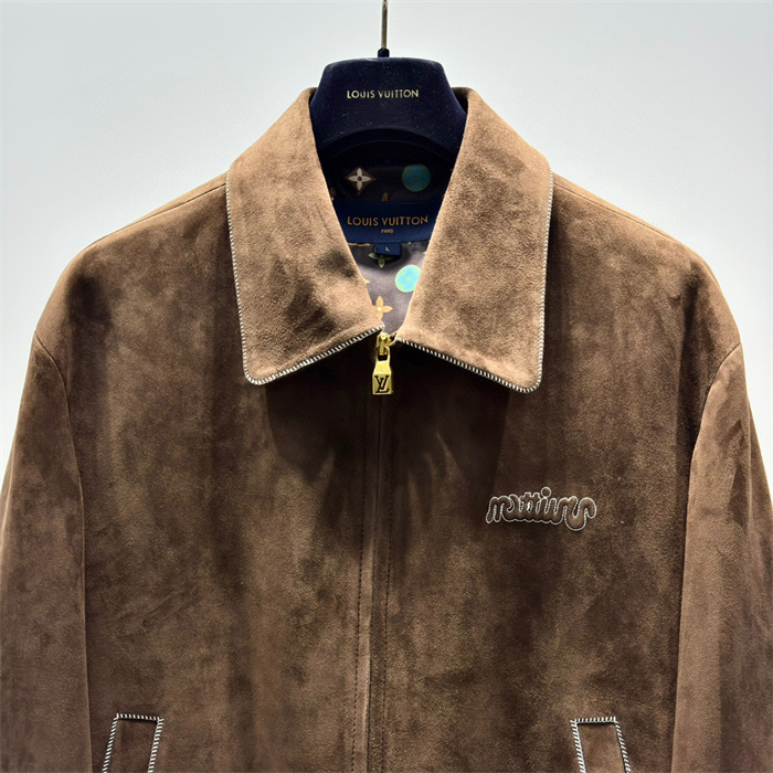 Best Replica 2024fw LV Real Leather Jacket Top Version - Colareps