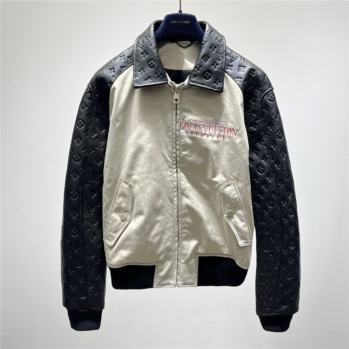 Best Replica 2023fw LV Real Leather Jacket Top Version - Colareps