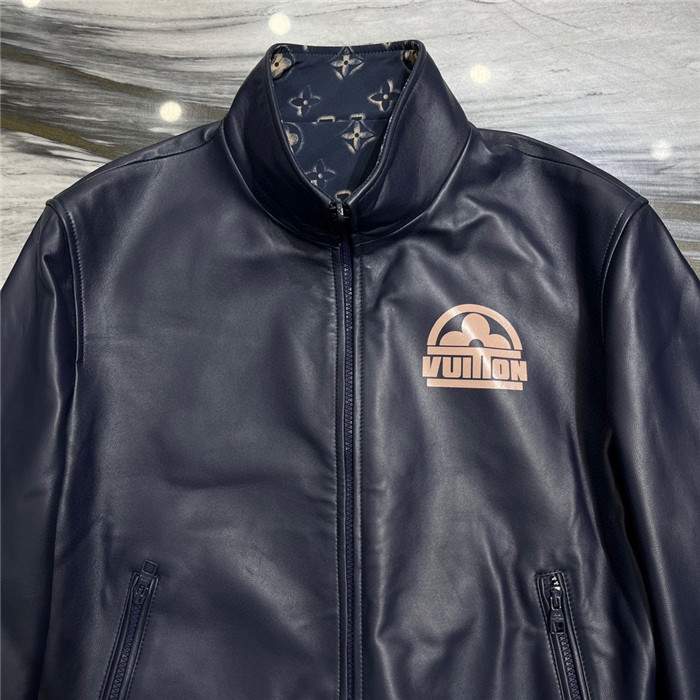Best Replica 2023fw LV Real Leather Jacket Top Version - Colareps