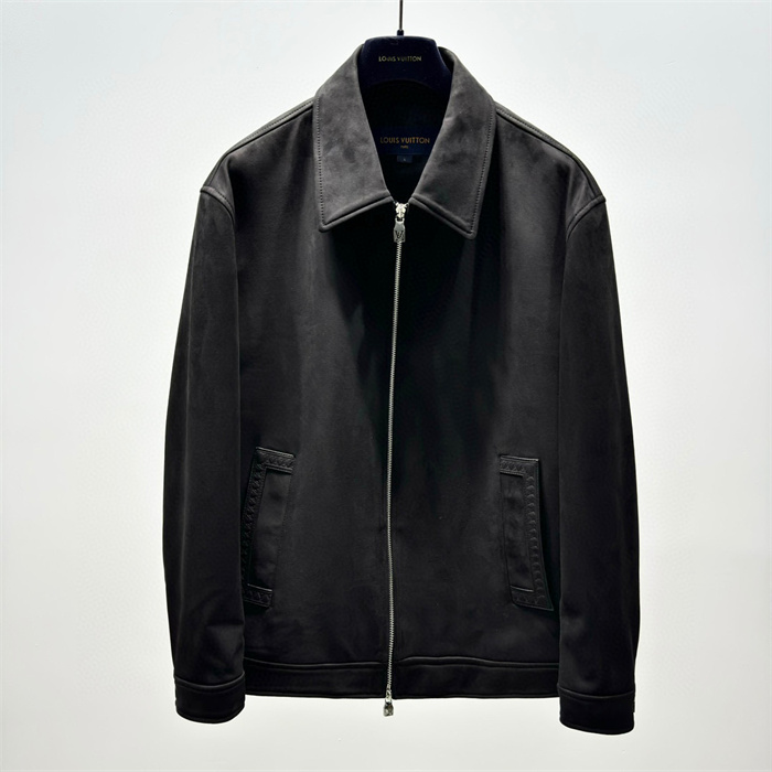 Best Replica 2024fw LV Leather Jacket Top Version - Colareps