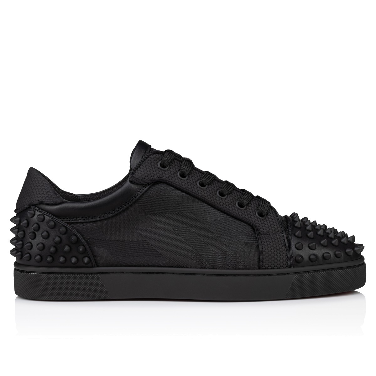 Best Replica Christian Louboutin Men's Happy Rui Spiked Velour Platform Sneakers Replica - Colareps