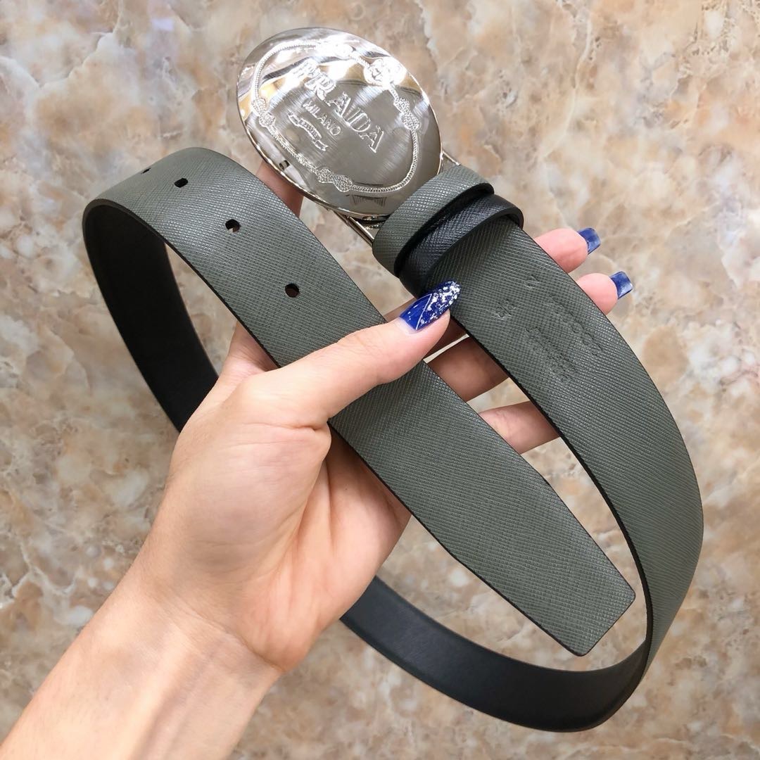 Best Replica Luxury Reversible Saffiano Leather Belt – Inspired by PRADA | Premium Quality - Colareps