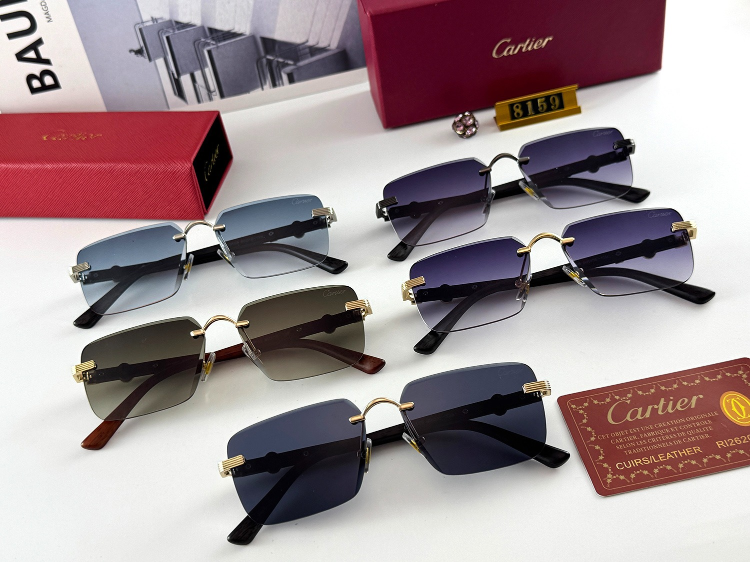 Best Replica Cartier-Inspired Replica Rimless Sunglasses - Colareps