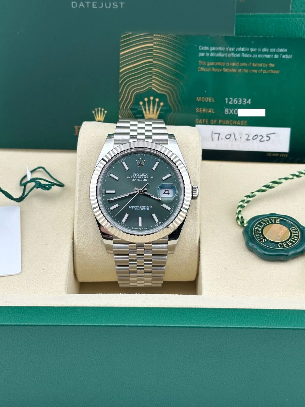 Best Replica Rolex Datejust 41mm – Mint Green Dial | High-Quality Replica - Colareps