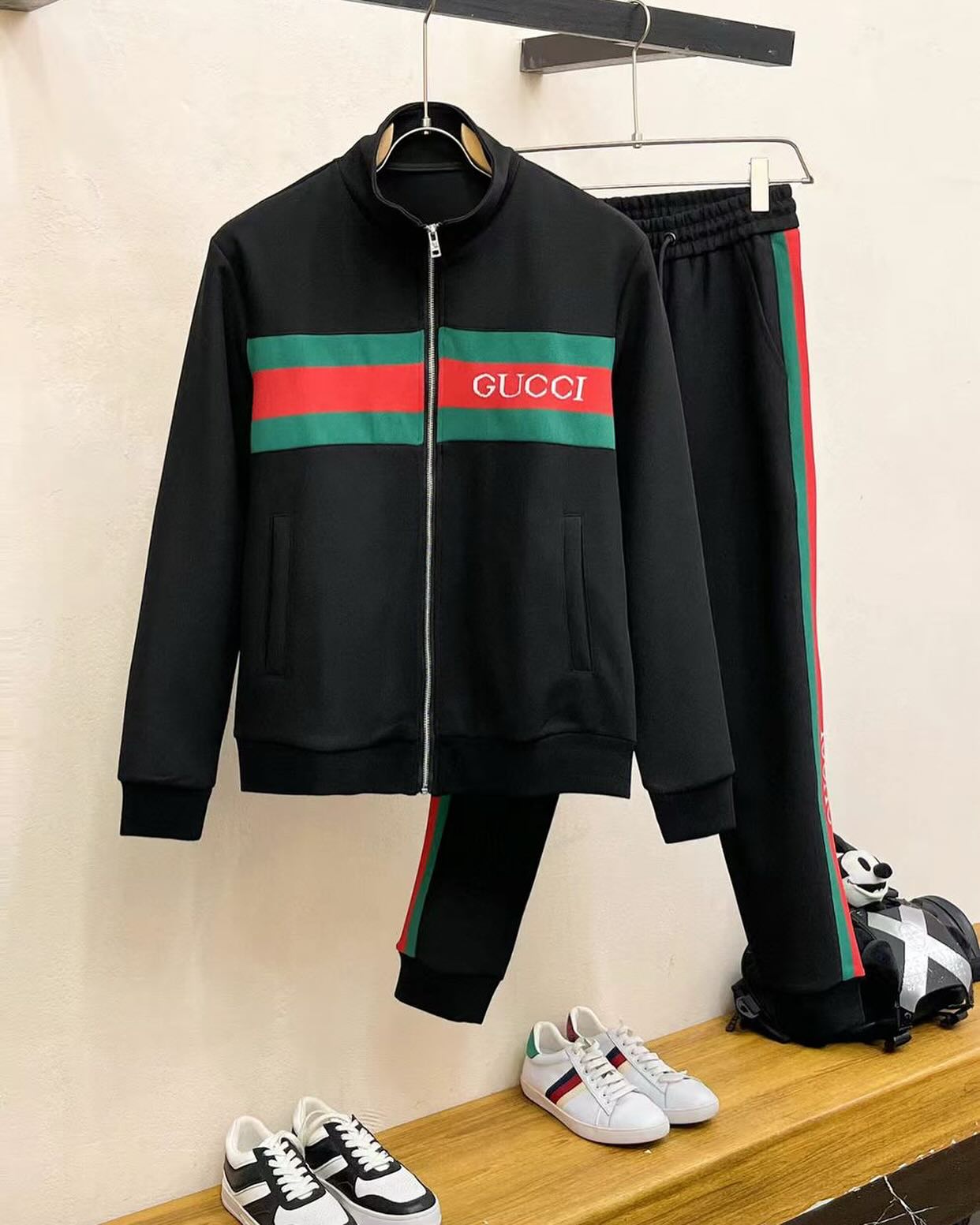 Best Replica Classic Web Stripe Track Jacket – Retro Sport Style - Colareps