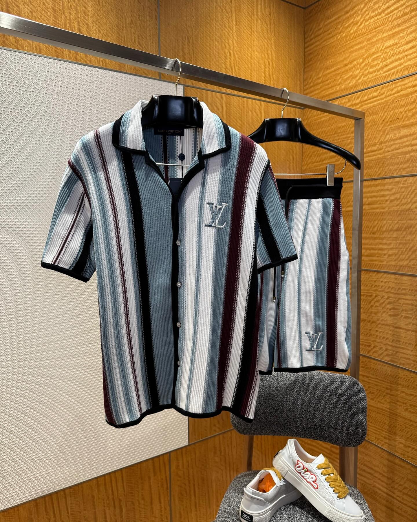 Best Replica Short Sleeve Knit Shirt – Inspired by LV Design - Colareps