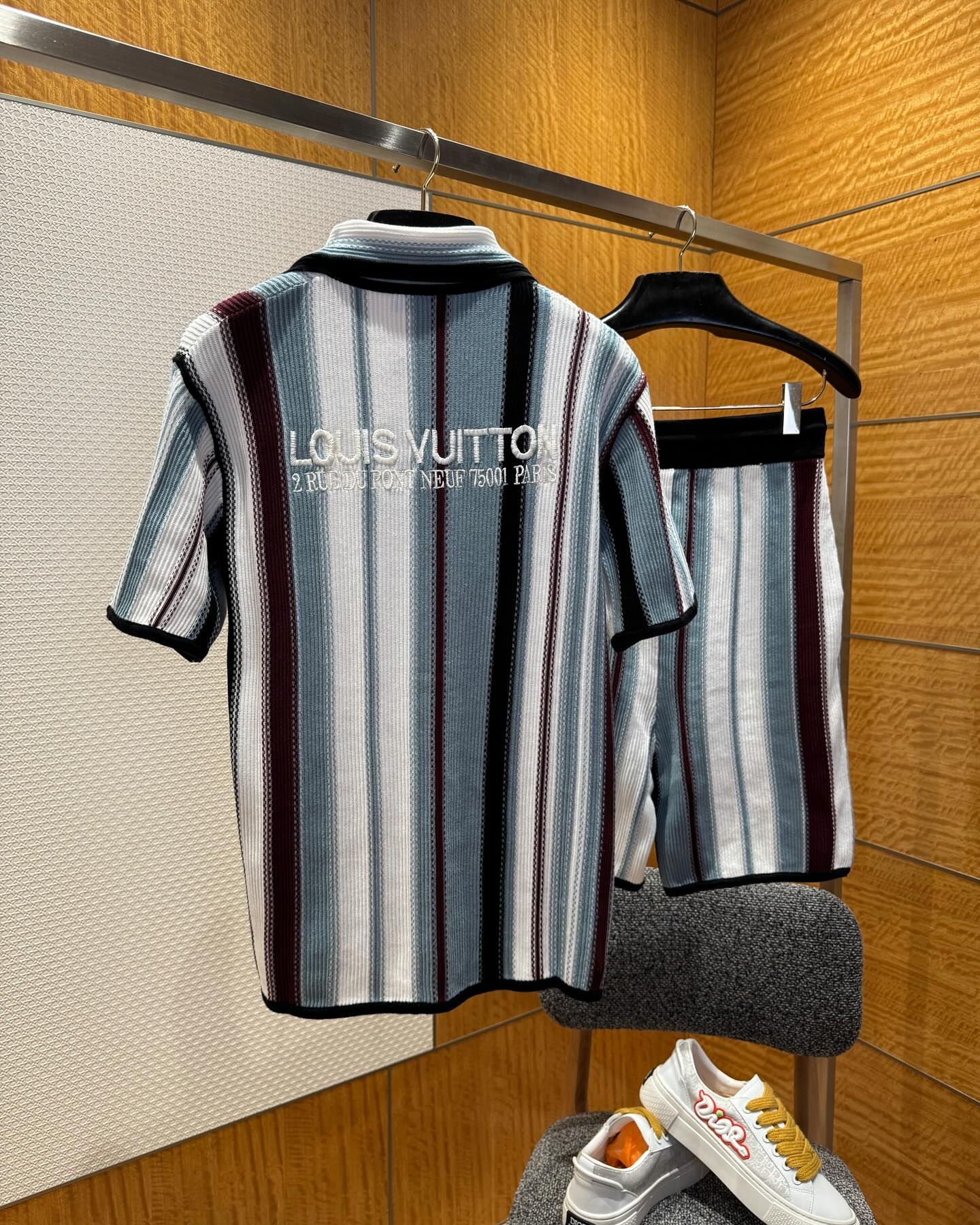 Best Replica Short Sleeve Knit Shirt – Inspired by LV Design - Colareps