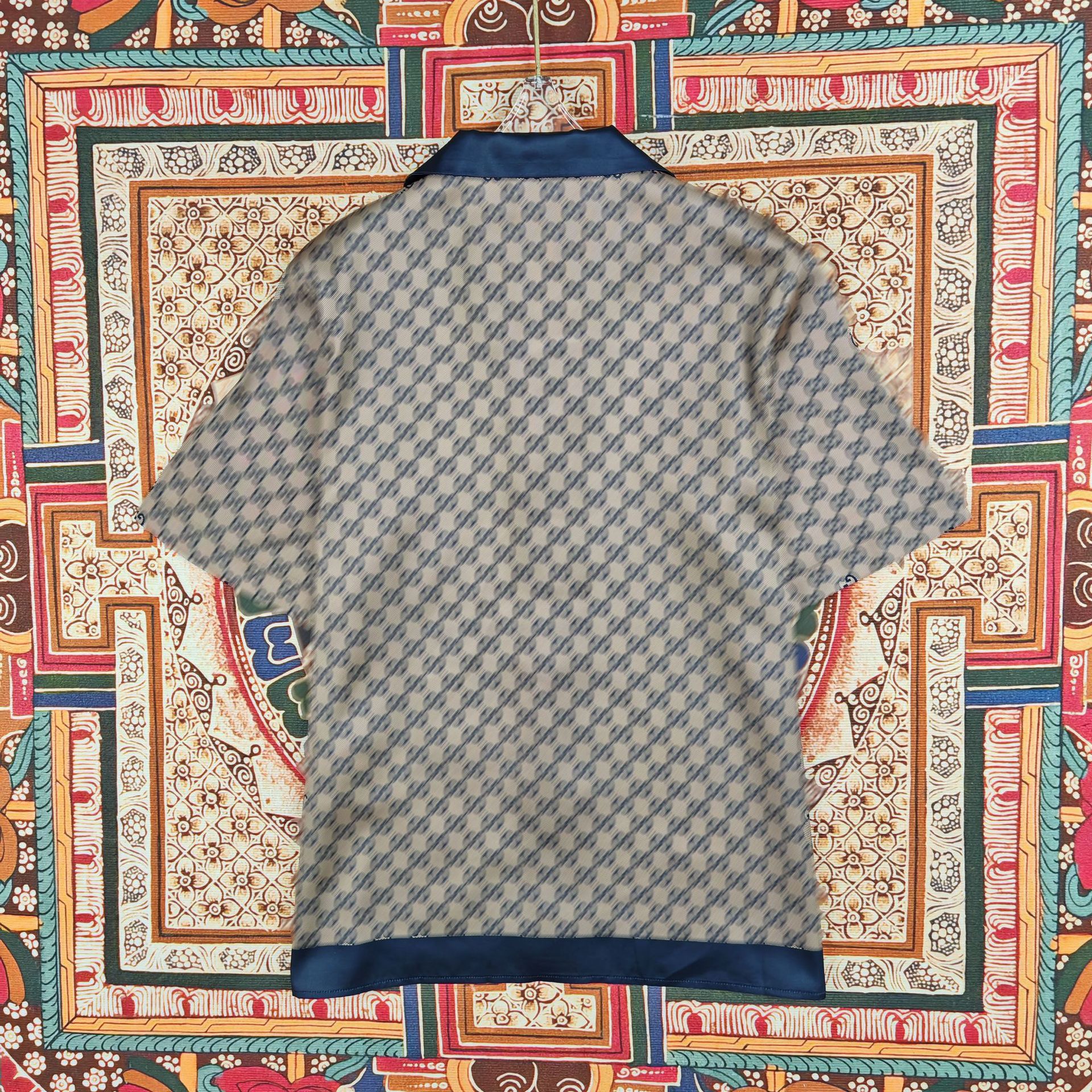 Best Replica Luxury-Inspired GG Silk Shirt | Replica with Premium Detailing - Colareps