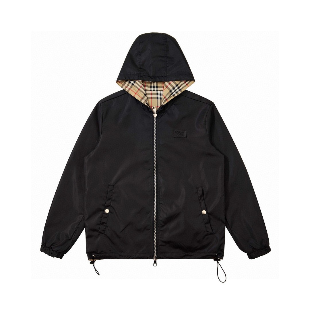 Best Replica Burberry Plaid Hooded Jacket rep - Colareps