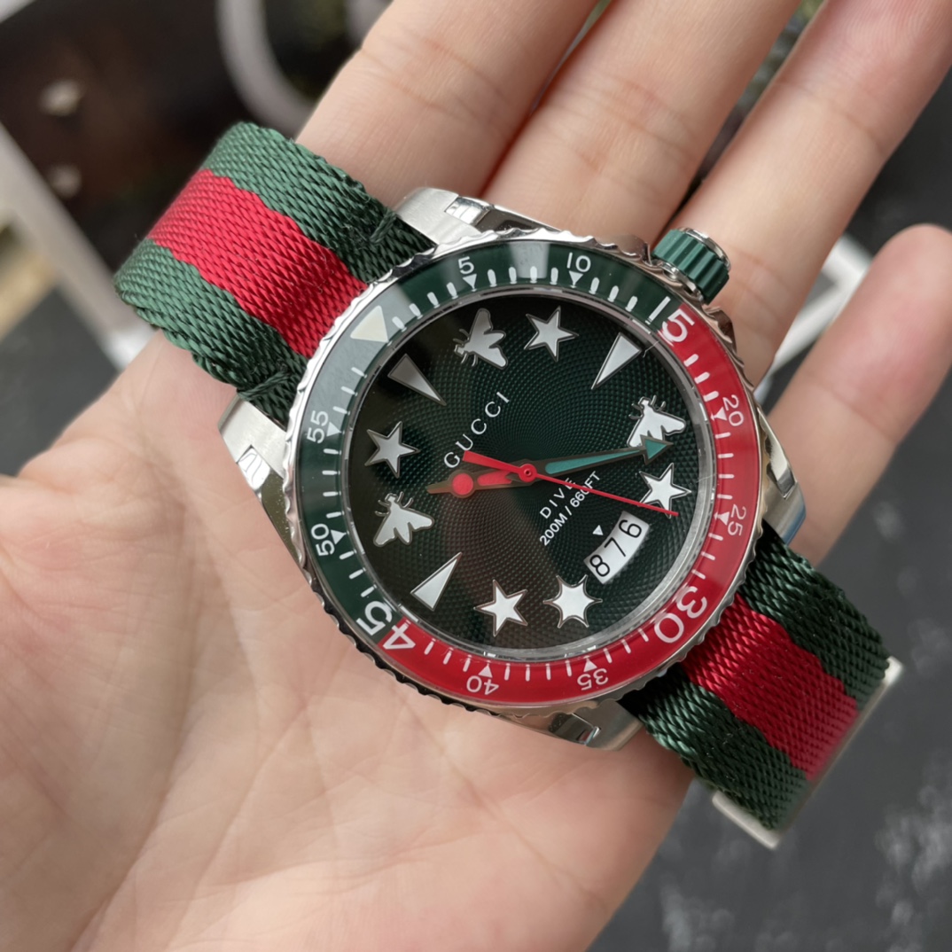 Best Replica Gucci nylon strap sports watch 40mm diameter - Colareps