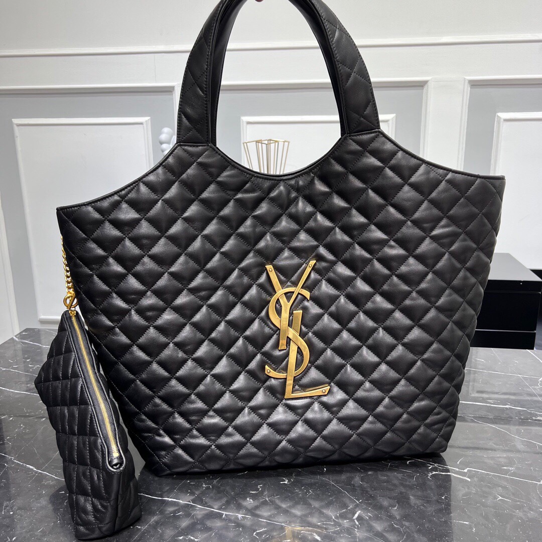Best Replica Yves Saint Laurent Large Shopping Bag - Lambskin Top Quality - Colareps