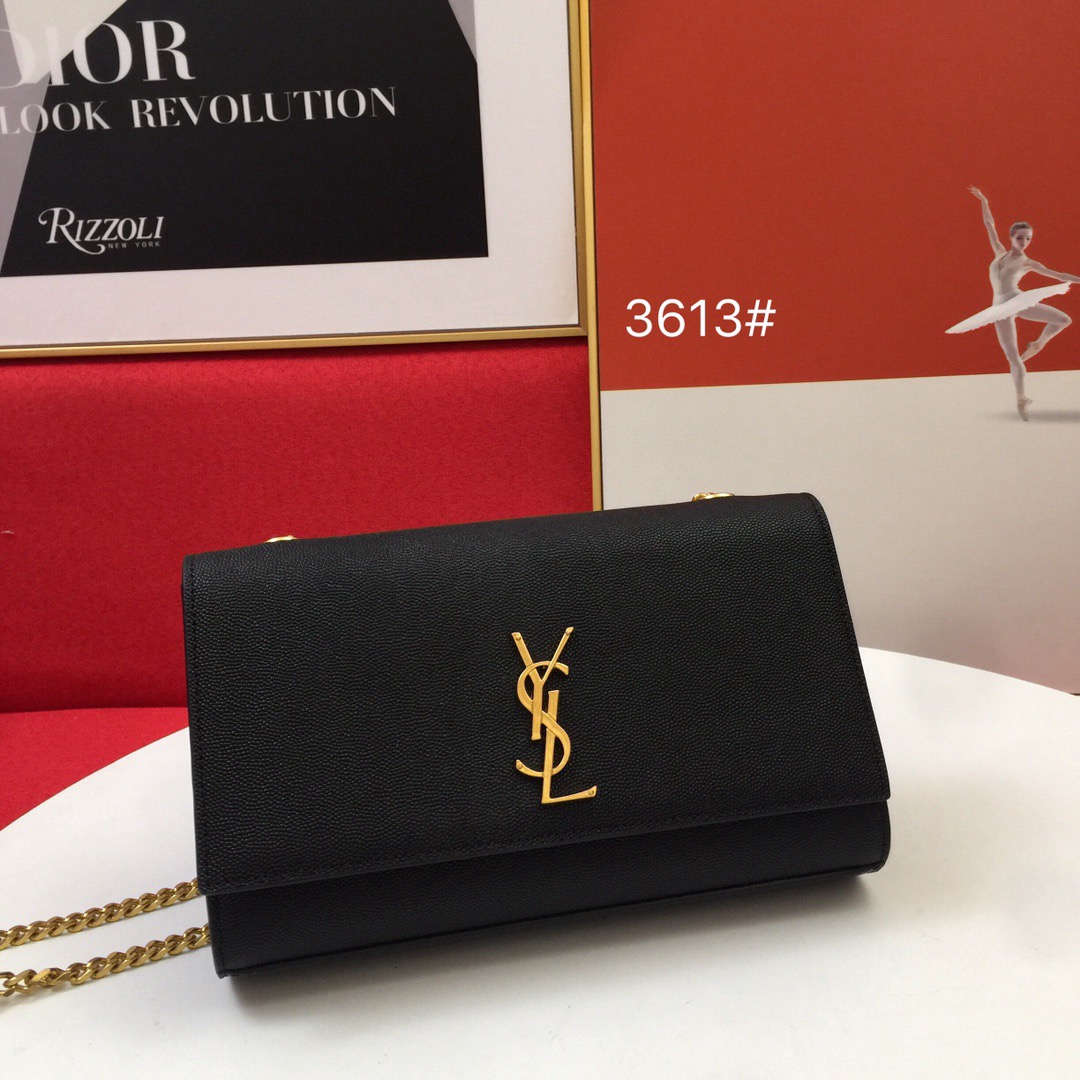 Best Replica Saint Laurent Caviar Logo Front Flap Bag Original Leather Version - Colareps
